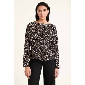 NEW MERLETTE reeves long sleeve blouse in deco print